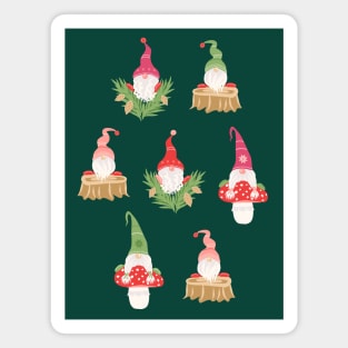 Christmas Gnomes Magnet